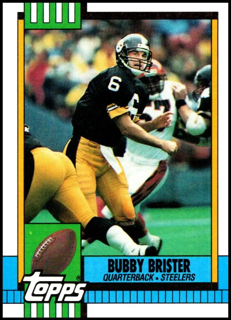 1990 Topps #183 Bubby Brister EX Excellent Pittsburgh Steelers Football Card - Football Card Single
