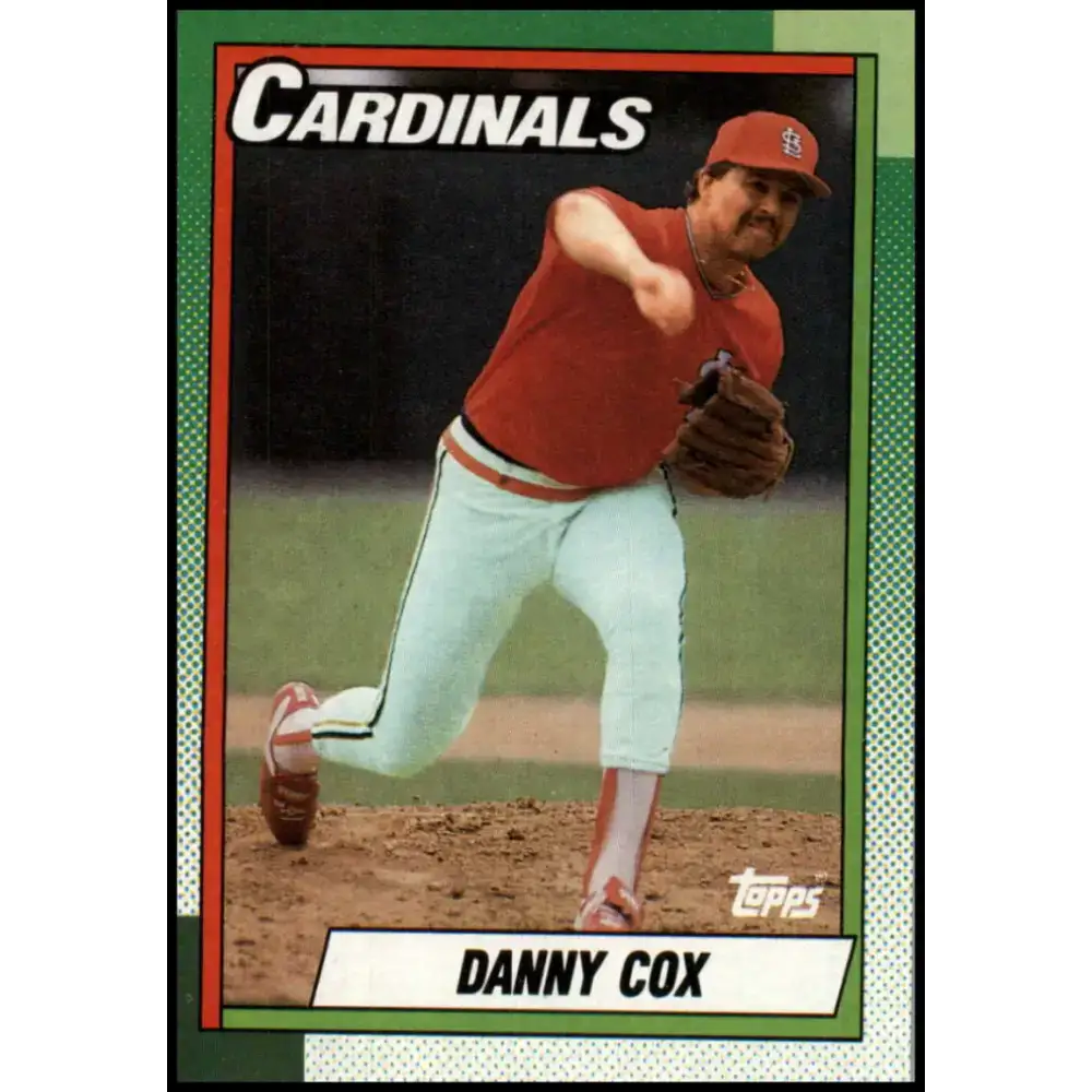 1990 Topps #184 Danny Cox NM-MT St. Louis Cardinals Baseball Card - Baseball Card Single