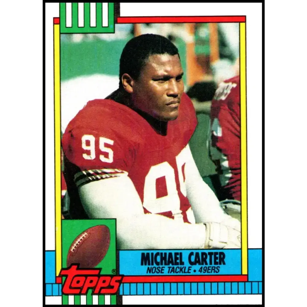1990 Topps #19 Michael Carter EX Excellent San Francisco 49ers Football Card - Football Card Single