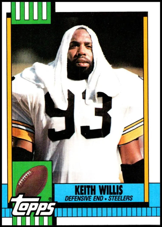 1990 Topps #190 Keith Willis EX Excellent Pittsburgh Steelers Football Card