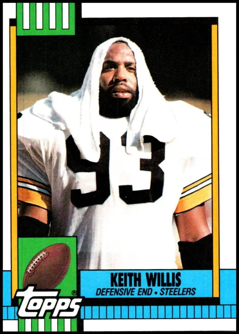 1990 Topps #190 Keith Willis EX Excellent Pittsburgh Steelers Football Card - Football Card Single