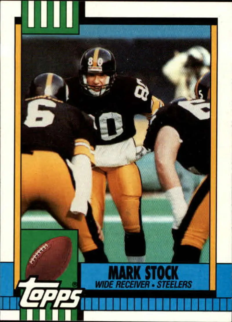 1990 Topps #192 Mark Stock EX Excellent Pittsburgh Steelers Football Card - Football Card Single