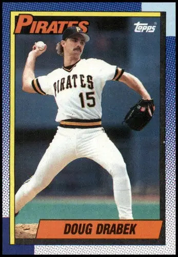 1990 Topps #197 Doug Drabek NM-MT Pirates ID:18391 - Baseball Card Single