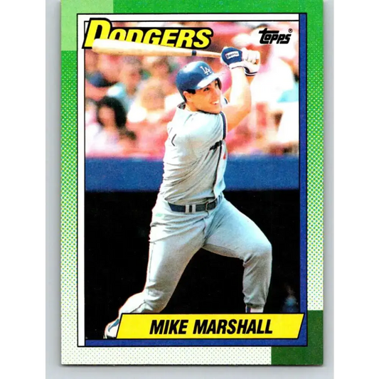 1990 Topps #198 Mike Marshall NM-MT Los Angeles Dodgers Baseball Card - Baseball Card Single