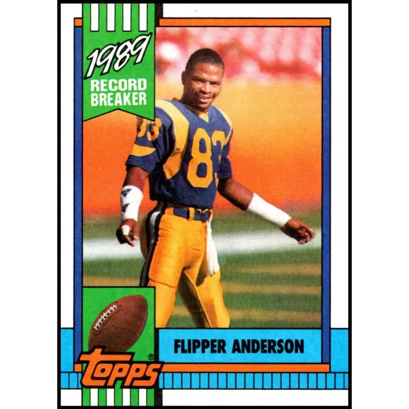 1990 Topps #2 Flipper Anderson EX Excellent Los Angeles Rams Football Card - Football Card Single