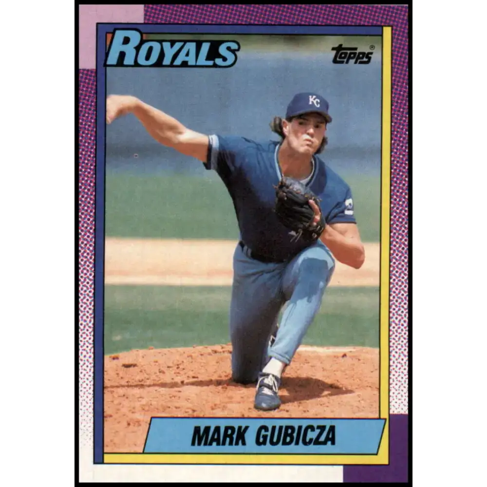 1990 Topps #20 Mark Gubicza NM-MT Kansas City Royals Baseball Card - Baseball Card Single