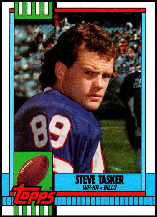 1990 Topps #202 Steve Tasker EX Excellent Buffalo Bills Football Card