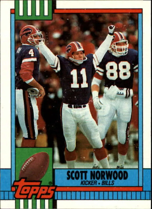1990 Topps #203 Scott Norwood EX Excellent Buffalo Bills Football Card