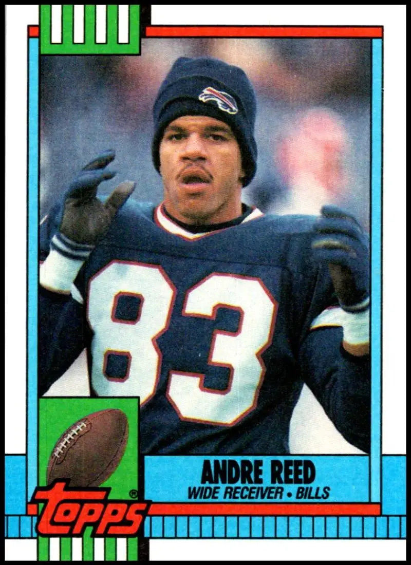 1990 Topps #204 Andre Reed EX Excellent Buffalo Bills Football Card - Football Card Single
