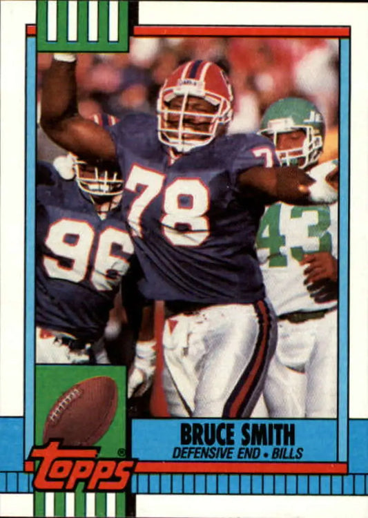 1990 Topps #205 Bruce Smith EX Excellent Buffalo Bills Football Card
