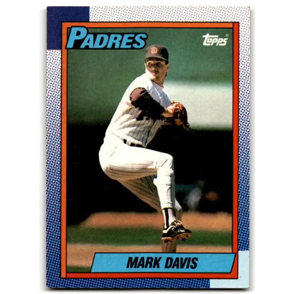 1990 Topps #205 Mark Davis NM-MT San Diego Padres Baseball Card - Baseball Card Single