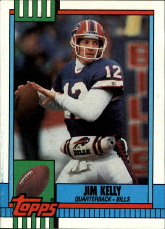 1990 Topps #207 Jim Kelly EX Excellent Buffalo Bills Football Card