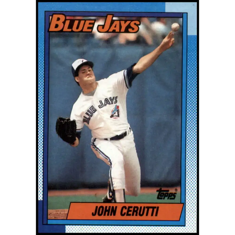 1990 Topps #211 John Cerutti NM-MT Toronto Blue Jays Baseball Card - Baseball Card Single