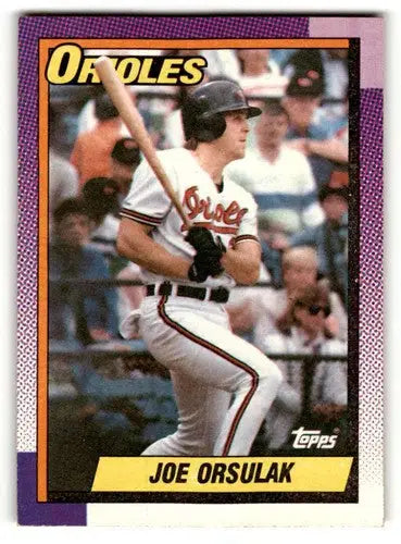 1990 Topps #212 Joe Orsulak Baltimore Orioles Baseball Cards EX/NM ID:55658 - Baseball Card Single