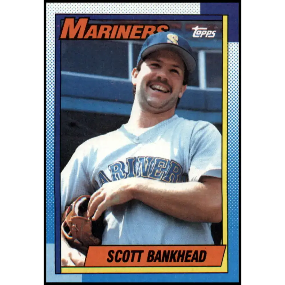 1990 Topps #213 Scott Bankhead NM-MT Seattle Mariners Baseball Card - Baseball Card Single