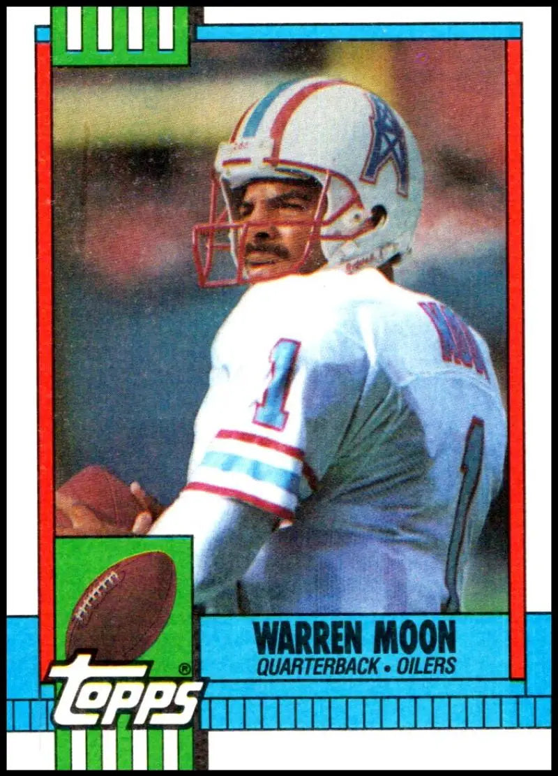 1990 Topps #216 Warren Moon EX Excellent Houston Oilers Football Card