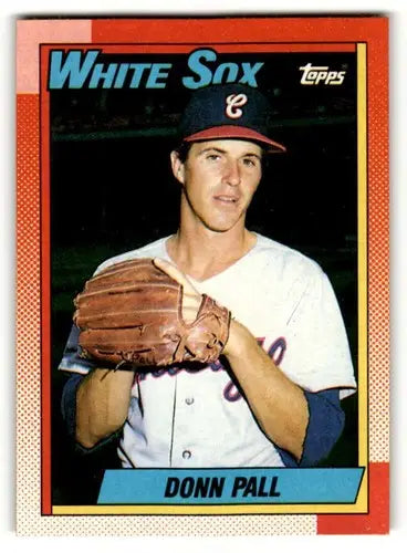 Donn Pall Chicago White Sox baseball card from 1990 Topps series
