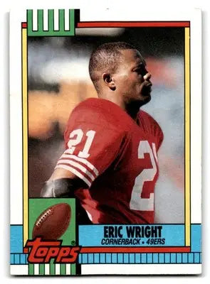 1990 Topps #21b Eric Wright - Football Card Single