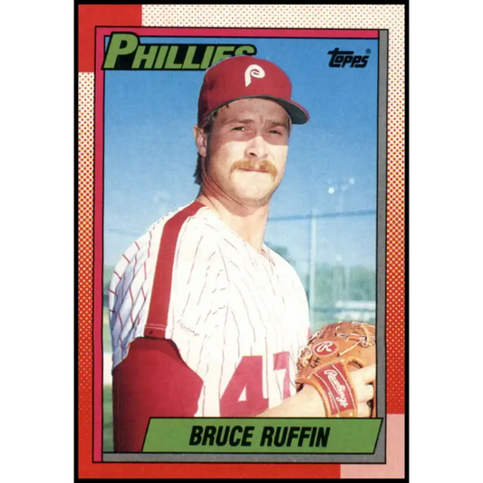1990 Topps #22 Bruce Ruffin NM-MT Philadelphia Phillies Baseball Card - Baseball Card Single