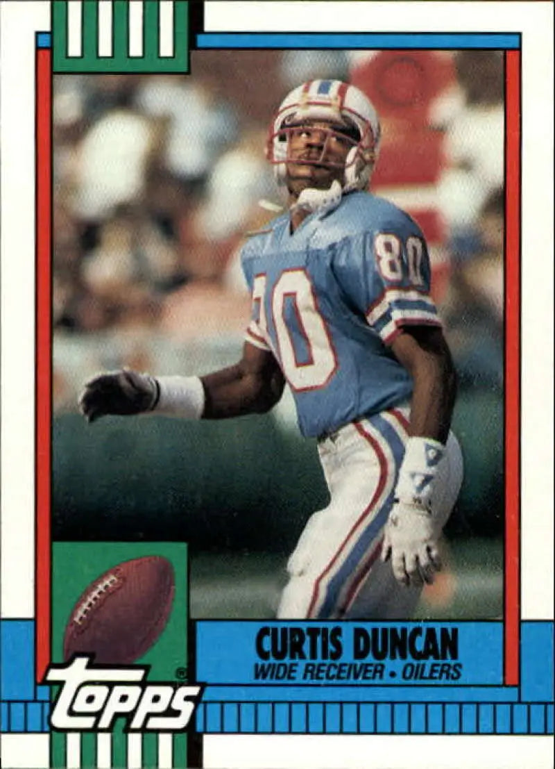 1990 Topps #226 Curtis Duncan EX Excellent Houston Oilers Football Card