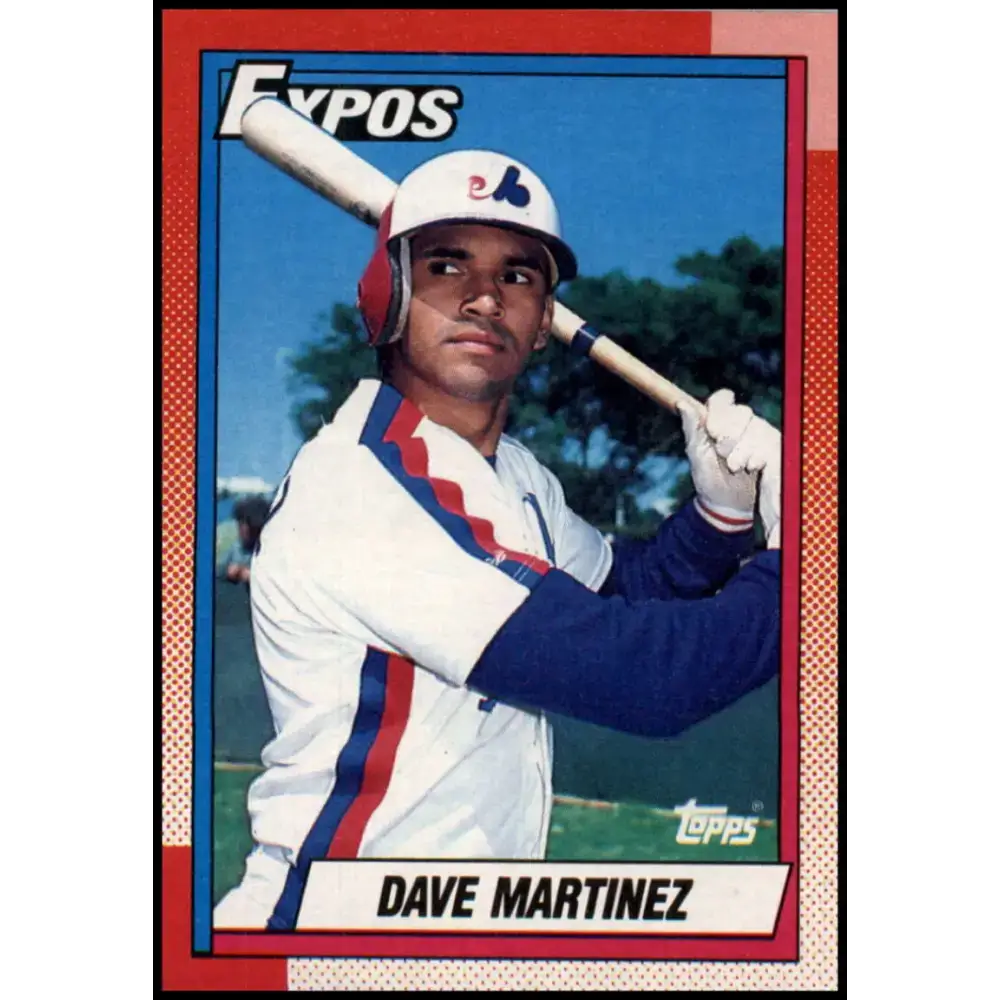 1990 Topps #228 Dave Martinez NM-MT Montreal Expos Baseball Card - Baseball Card Single