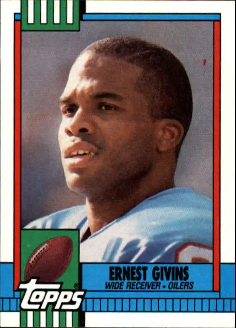 1990 Topps #228 Ernest Givins EX Excellent Houston Oilers Football Card - Football Card Single