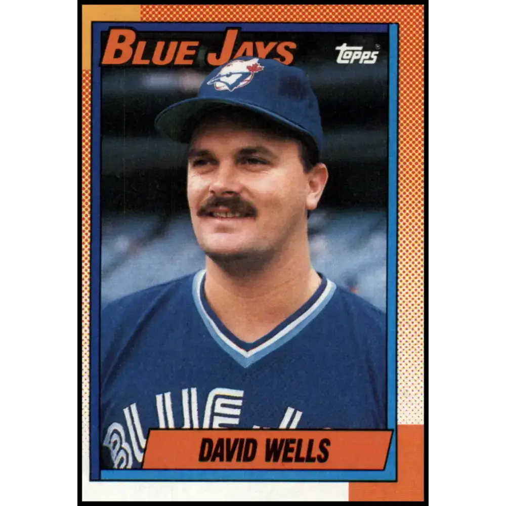 1990 Topps #229 David Wells NM-MT Toronto Blue Jays Baseball Card - Baseball Card Single