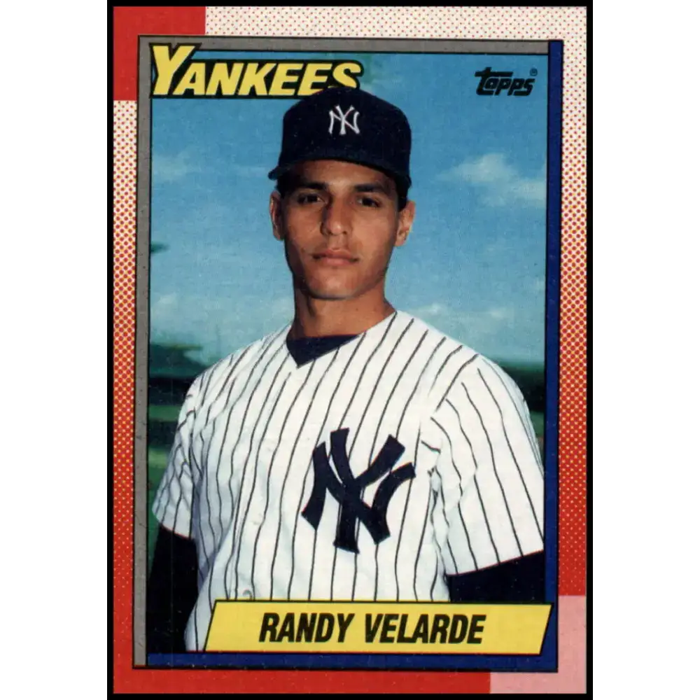 1990 Topps #23 Randy Velarde NM-MT New York Yankees Baseball Card - Baseball Card Single