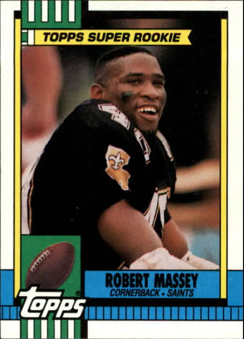 1990 Topps #230 Robert Massey EX Excellent RC Rookie New Orleans Saints Football Card - Football Card Single