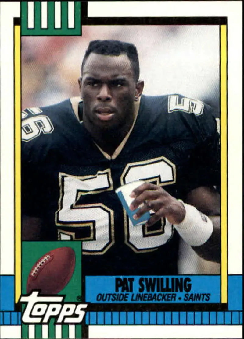 1990 Topps #235 Pat Swilling EX Excellent New Orleans Saints Football Card - Football Card Single
