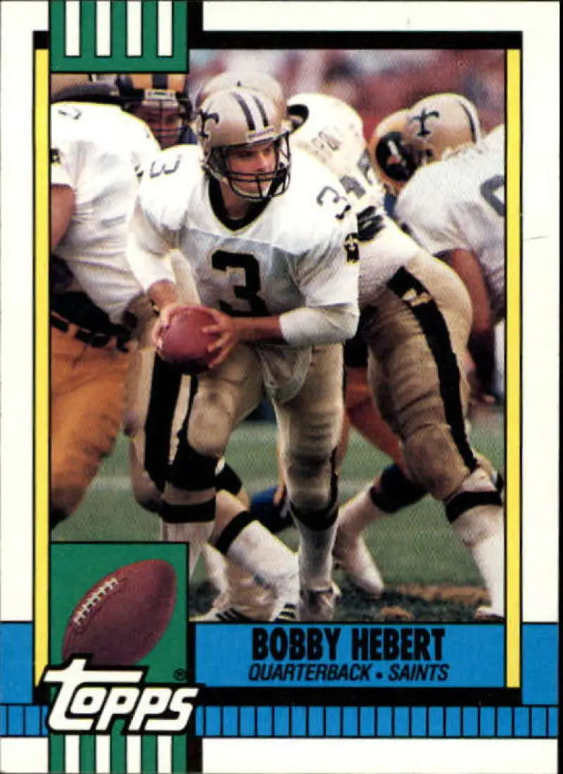 1990 Topps #237 Bobby Hebert EX Excellent New Orleans Saints Football Card - Football Card Single