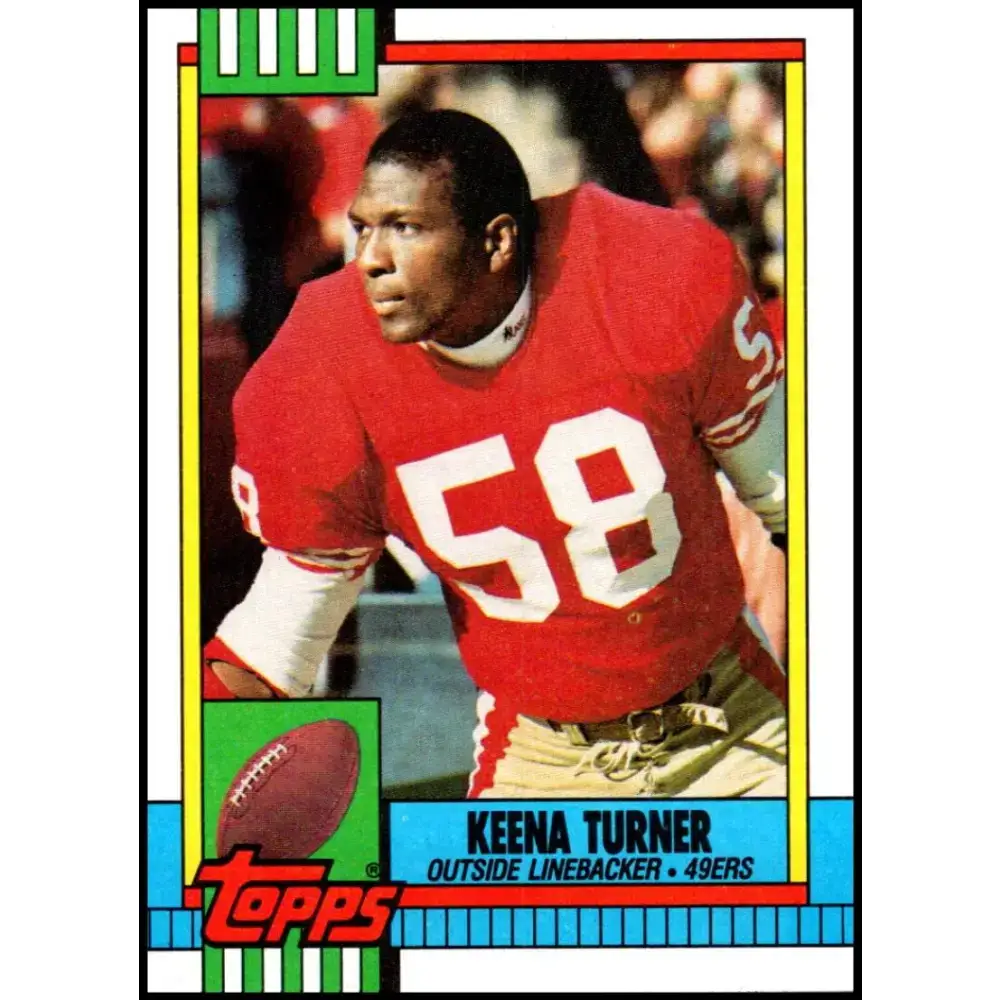 1990 Topps #24 Keena Turner EX Excellent San Francisco 49ers Football Card - Football Card Single