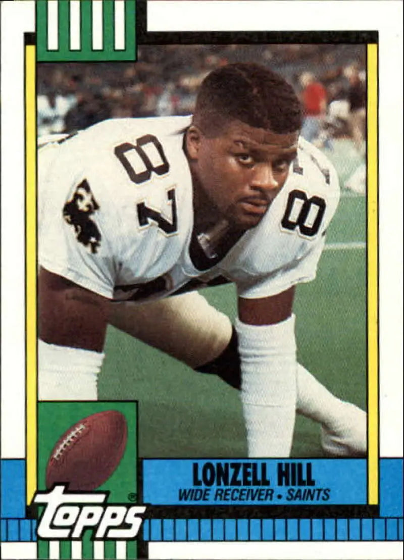 1990 Topps #240 Lonzell Hill EX Excellent New Orleans Saints Football Card - Football Card Single