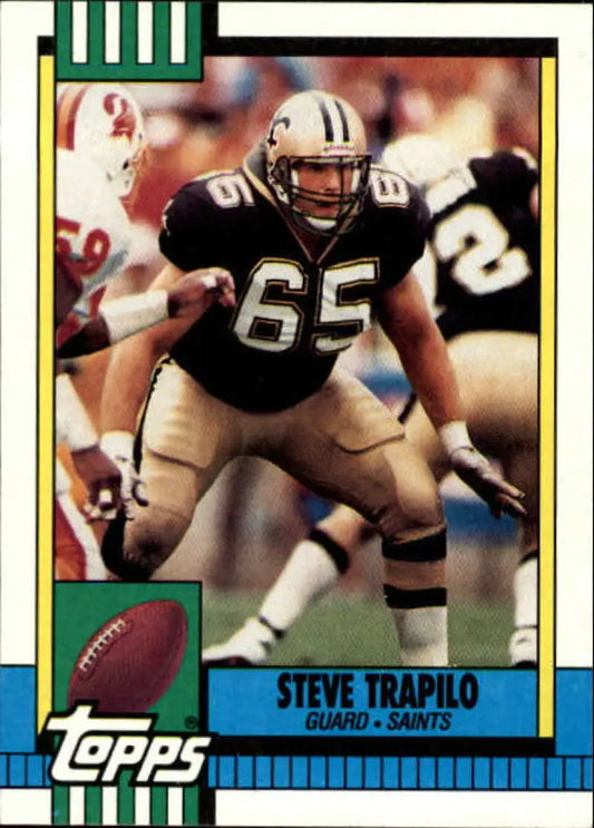 1990 Topps #241 Steve Trapilo EX Excellent New Orleans Saints Football Card