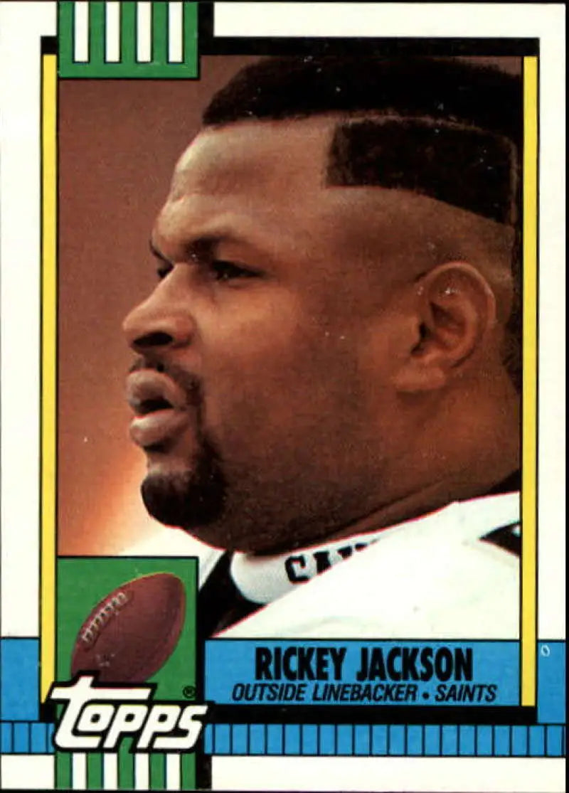 1990 Topps #242 Rickey Jackson EX Excellent New Orleans Saints Football Card - Football Card Single
