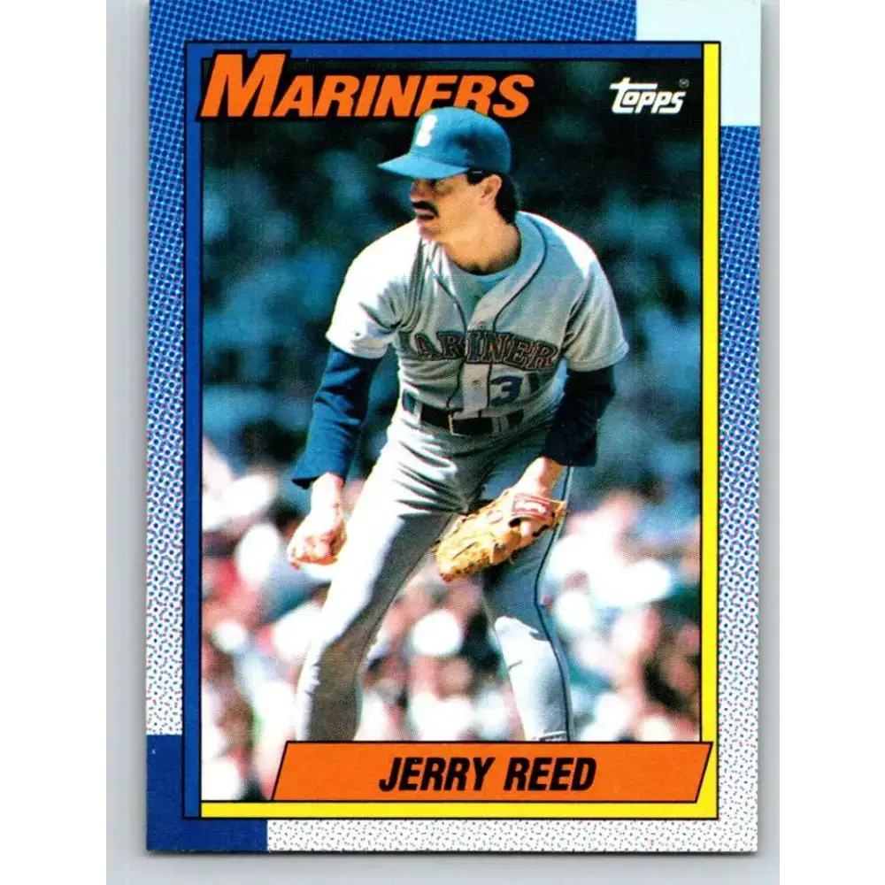 1990 Topps #247 Jerry Reed NM-MT Seattle Mariners Baseball Card - Baseball Card Single