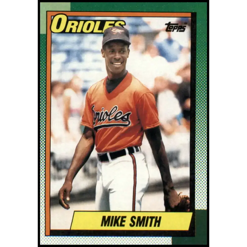 1990 Topps #249 Mike Smith NM-MT RC Rookie Baltimore Orioles Baseball Card - Baseball Card Single