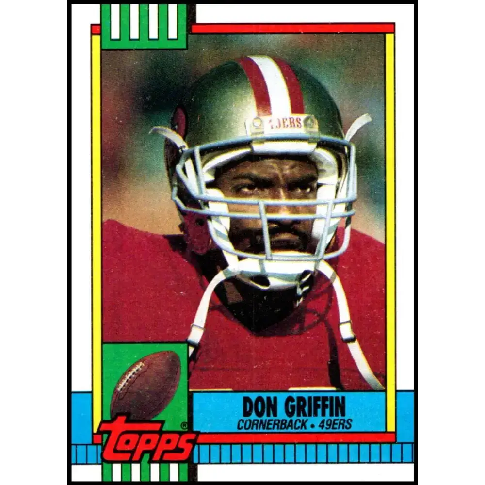1990 Topps #25 Don Griffin EX Excellent San Francisco 49ers Football Card - Football Card Single