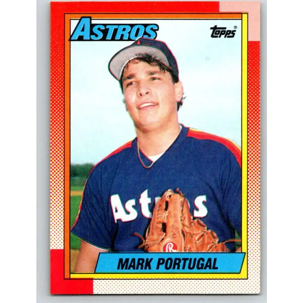 1990 Topps #253 Mark Portugal NM-MT Houston Astros Baseball Card - Baseball Card Single