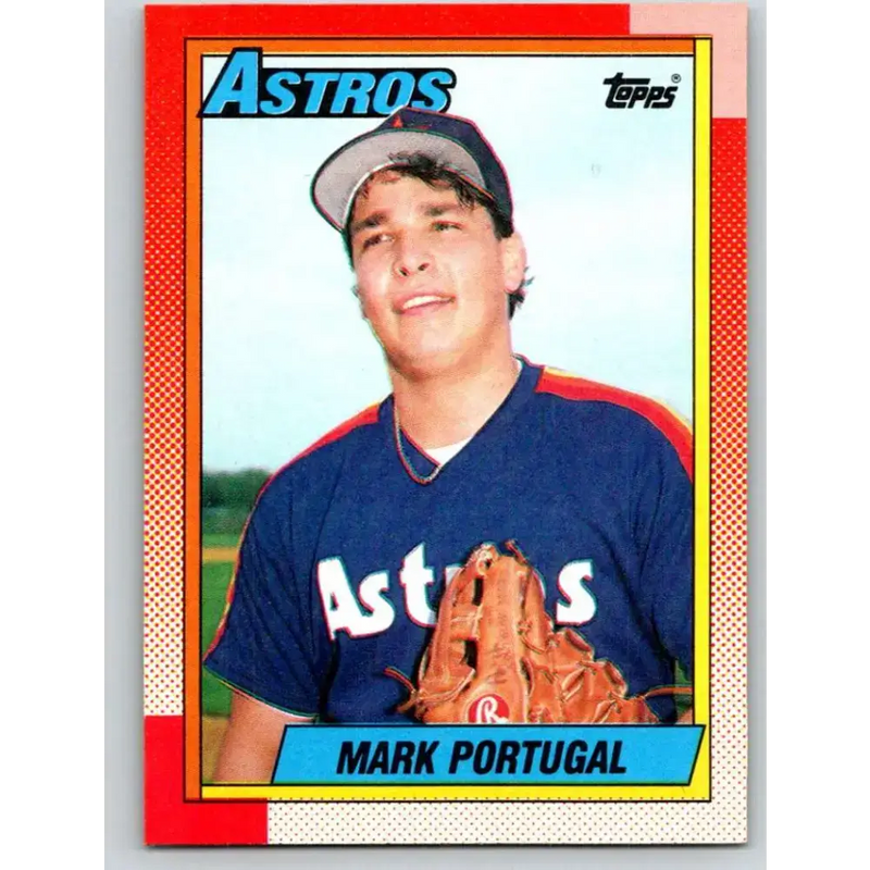 1990 Topps #253 Mark Portugal NM-MT Houston Astros Baseball Card - Baseball Card Single