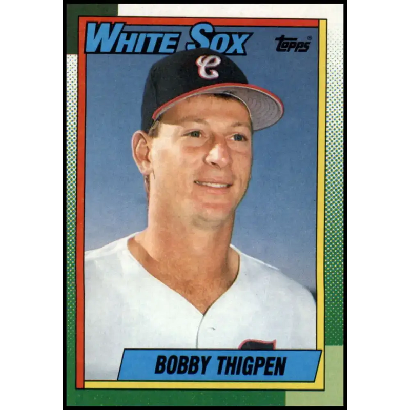 1990 Topps #255 Bobby Thigpen NM-MT Chicago White Sox Baseball Card - Baseball Card Single