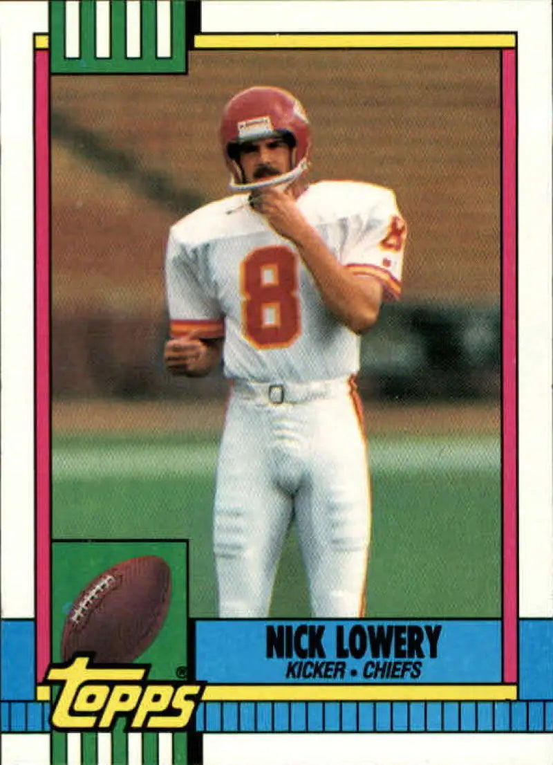1990 Topps #255 Nick Lowery EX Excellent Kansas City Chiefs Football Card