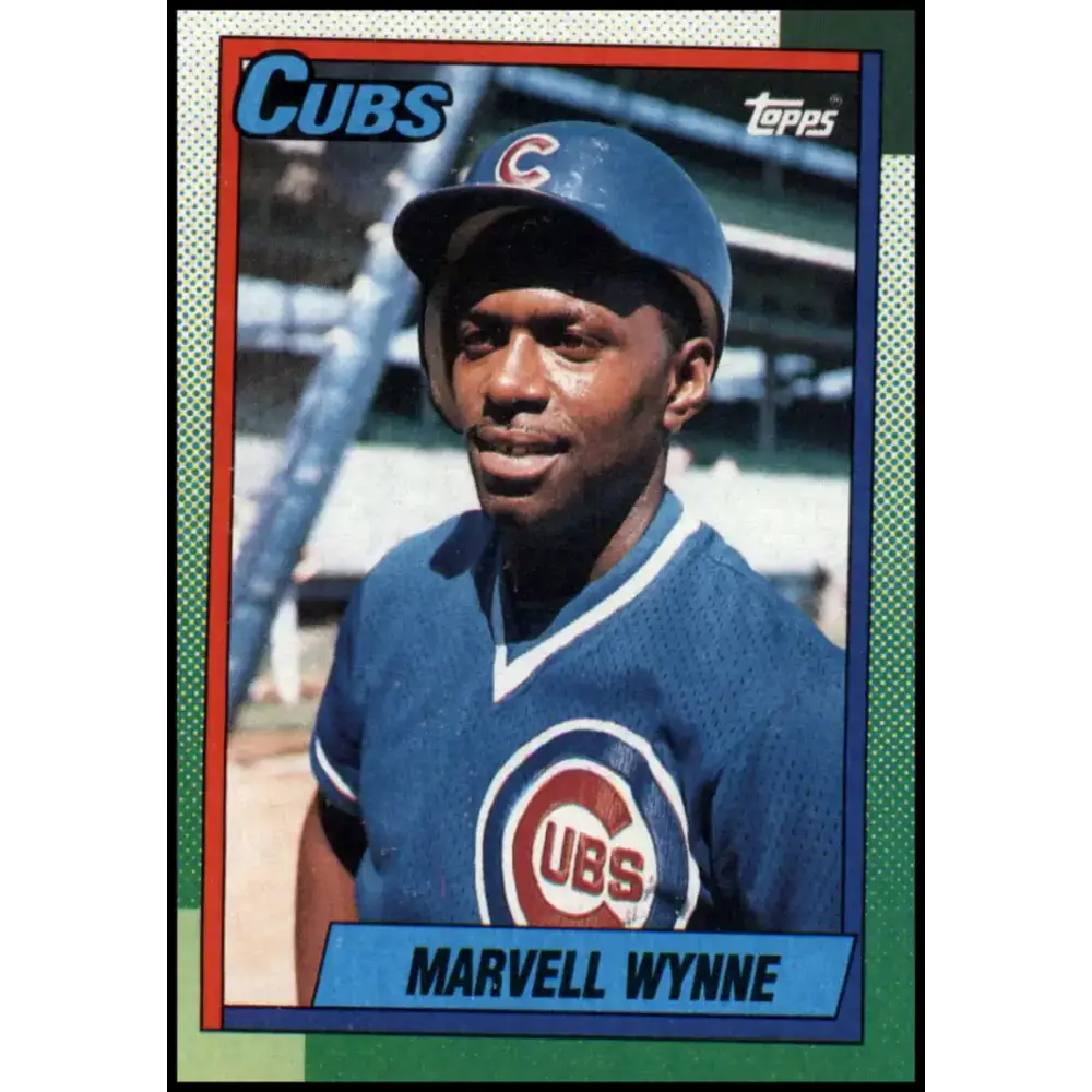 1990 Topps #256 Marvell Wynne NM-MT Chicago Cubs Baseball Card - Baseball Card Single