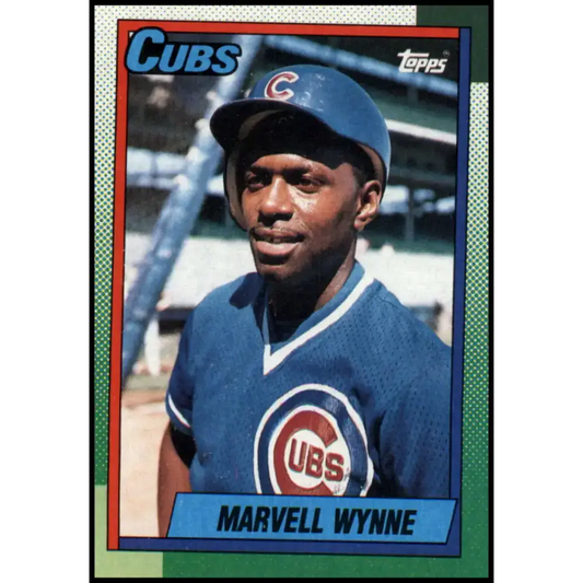 1990 Topps #256 Marvell Wynne NM-MT Chicago Cubs Baseball Card - Baseball Card Single