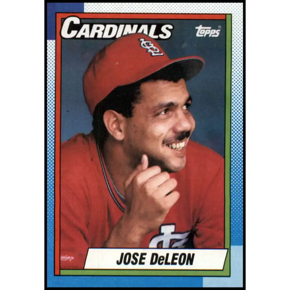 1990 Topps #257 Jose DeLeon NM-MT St. Louis Cardinals Baseball Card - Baseball Card Single