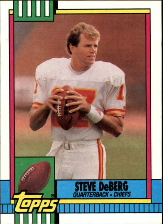 1990 Topps #257 Steve DeBerg EX Excellent Kansas City Chiefs Football Card