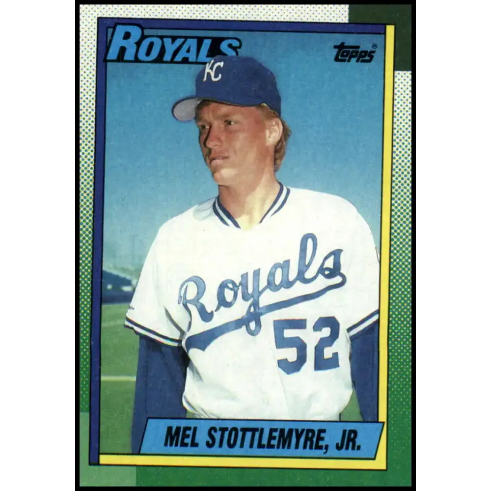 1990 Topps #263 Mel Stottlemyre Jr. NM-MT Kansas City Royals Baseball Card - Baseball Card Single