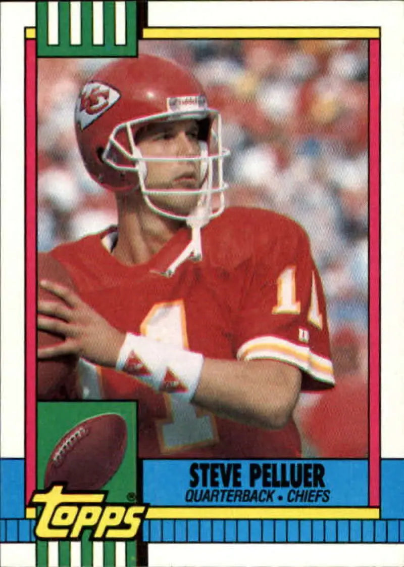 1990 Topps #264 Steve Pelluer EX Excellent Kansas City Chiefs Football Card - Football Card Single