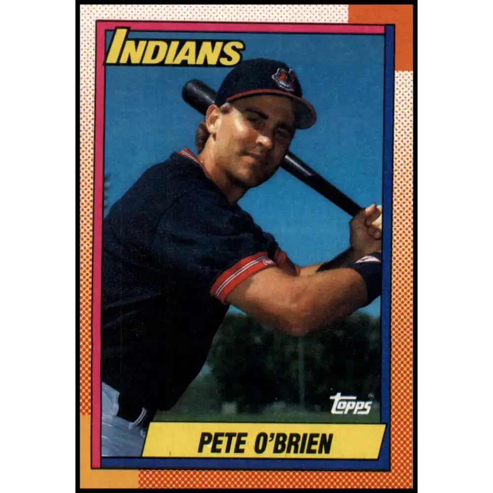 1990 Topps #265 Pete O’Brien NM-MT Cleveland Indians Baseball Card - Baseball Card Single