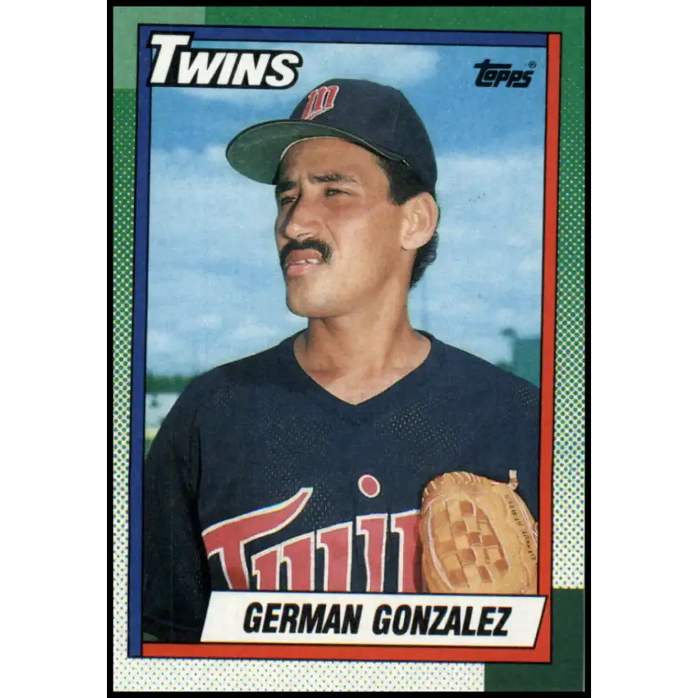 1990 Topps #266 German Gonzalez NM-MT Minnesota Twins Baseball Card - Baseball Card Single